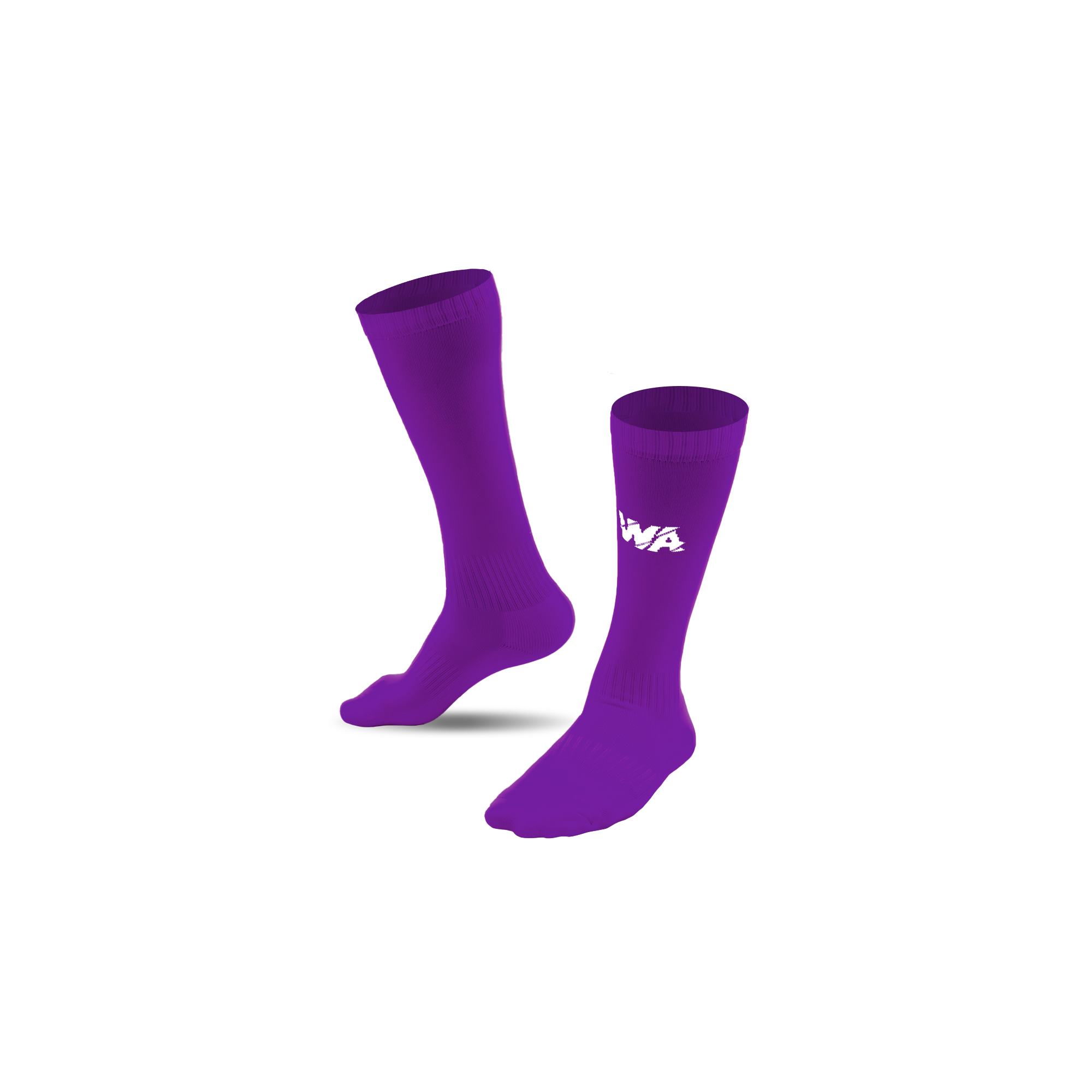 Chausette violet/blanc