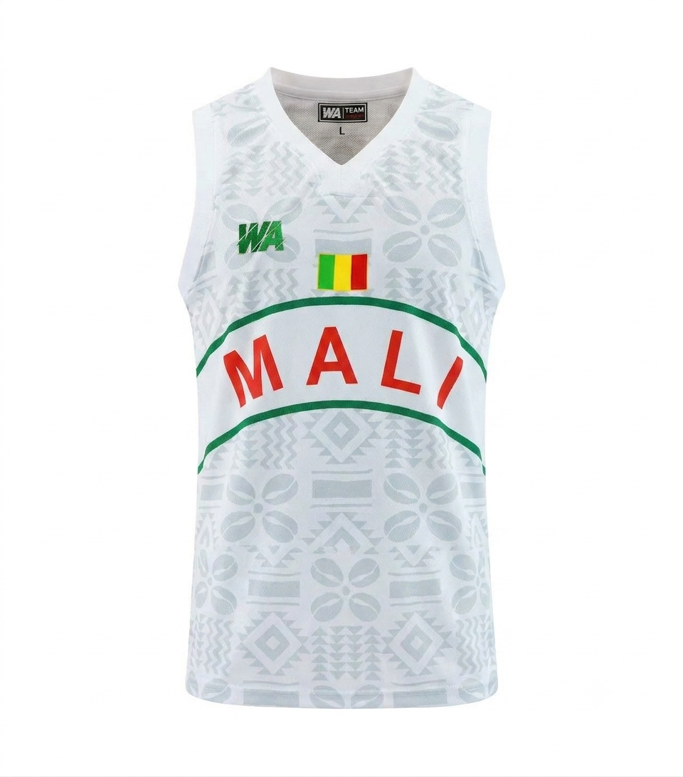 Maillot officiel Mali Basket Away FMBB 2025