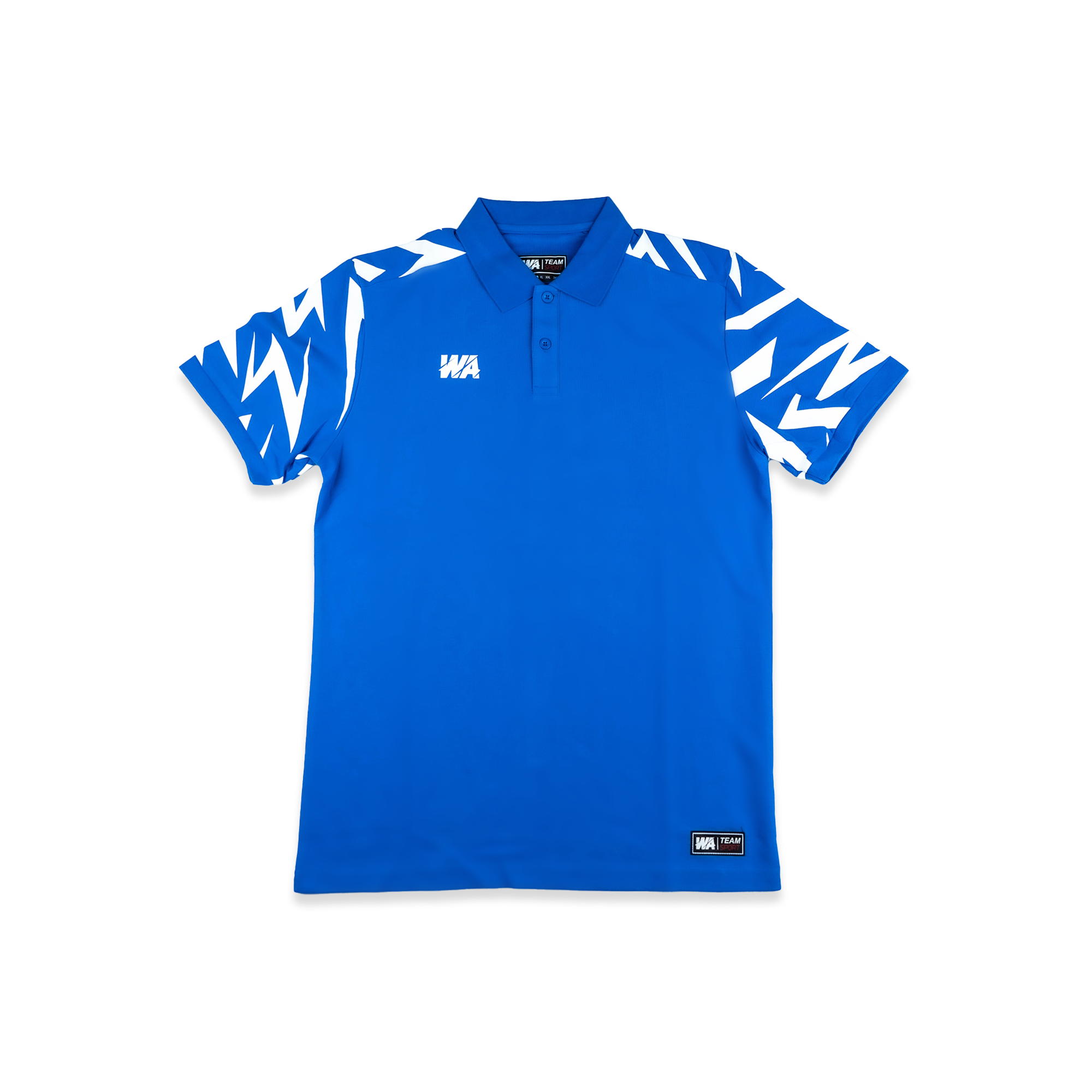 Polo bleu/blanc