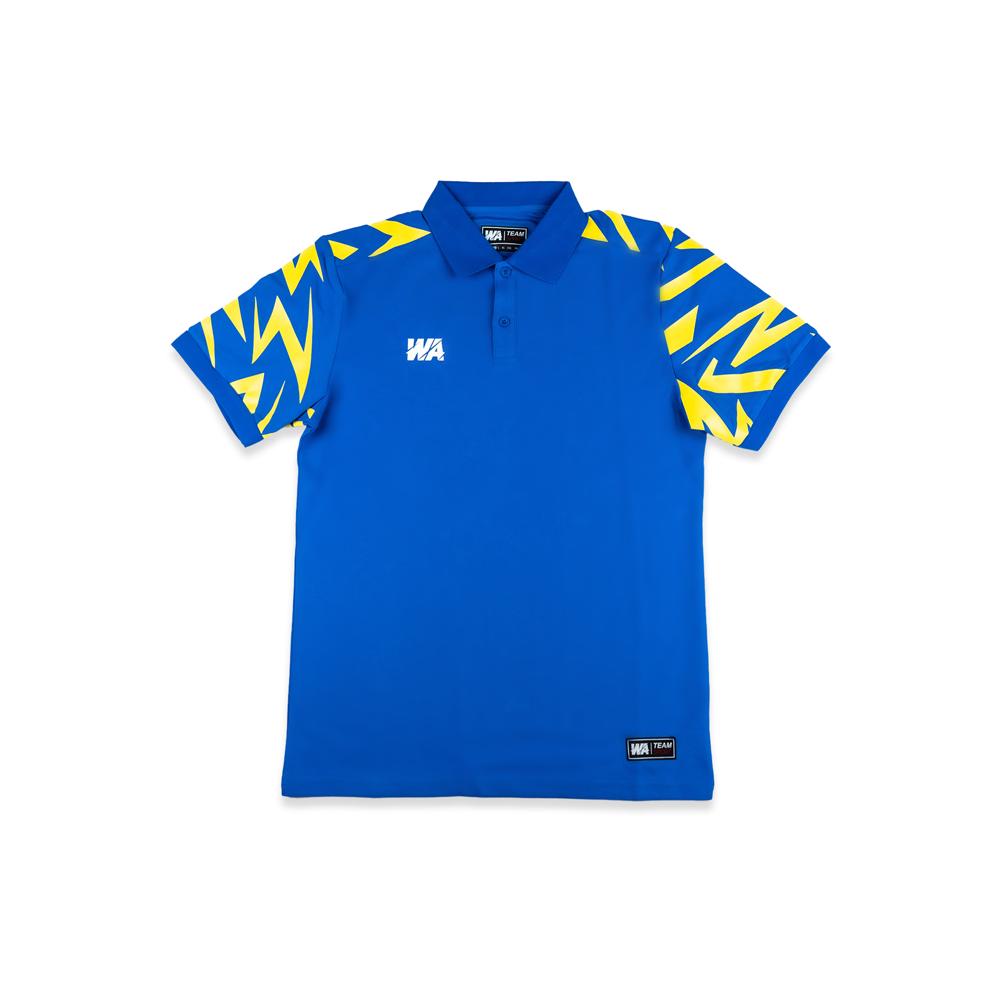 Polo bleu/jaune