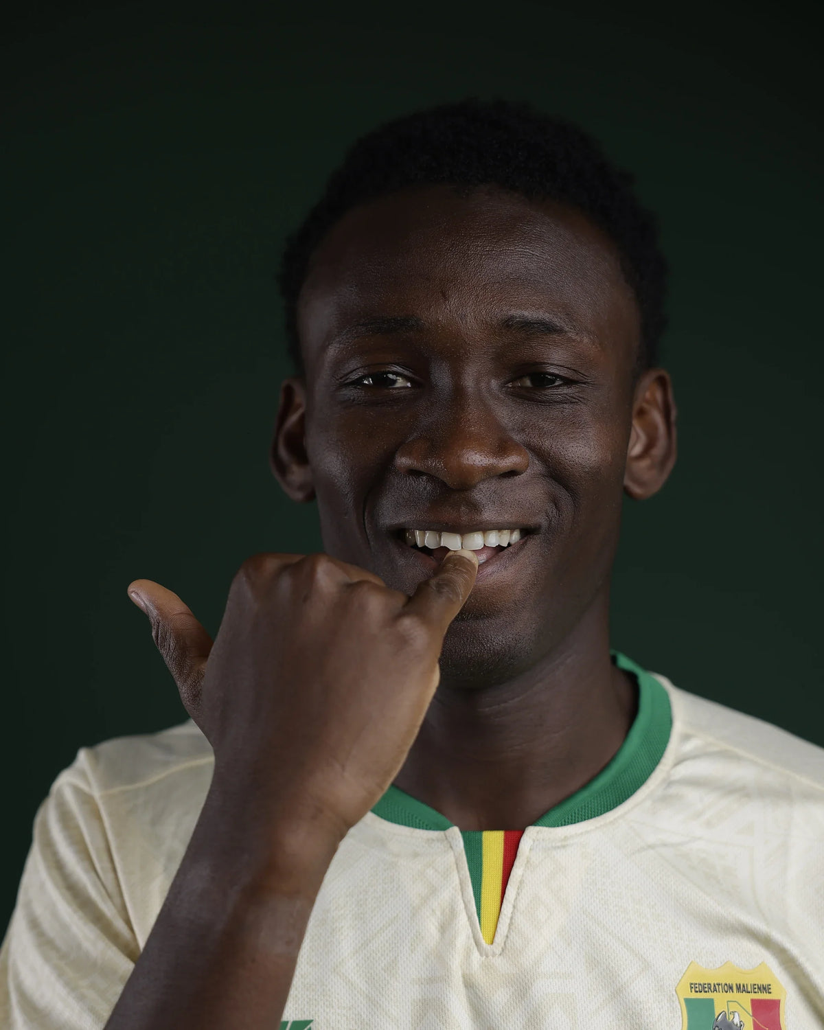 Maillot domicile Mali 2026 col et écusson FEMAFOOT