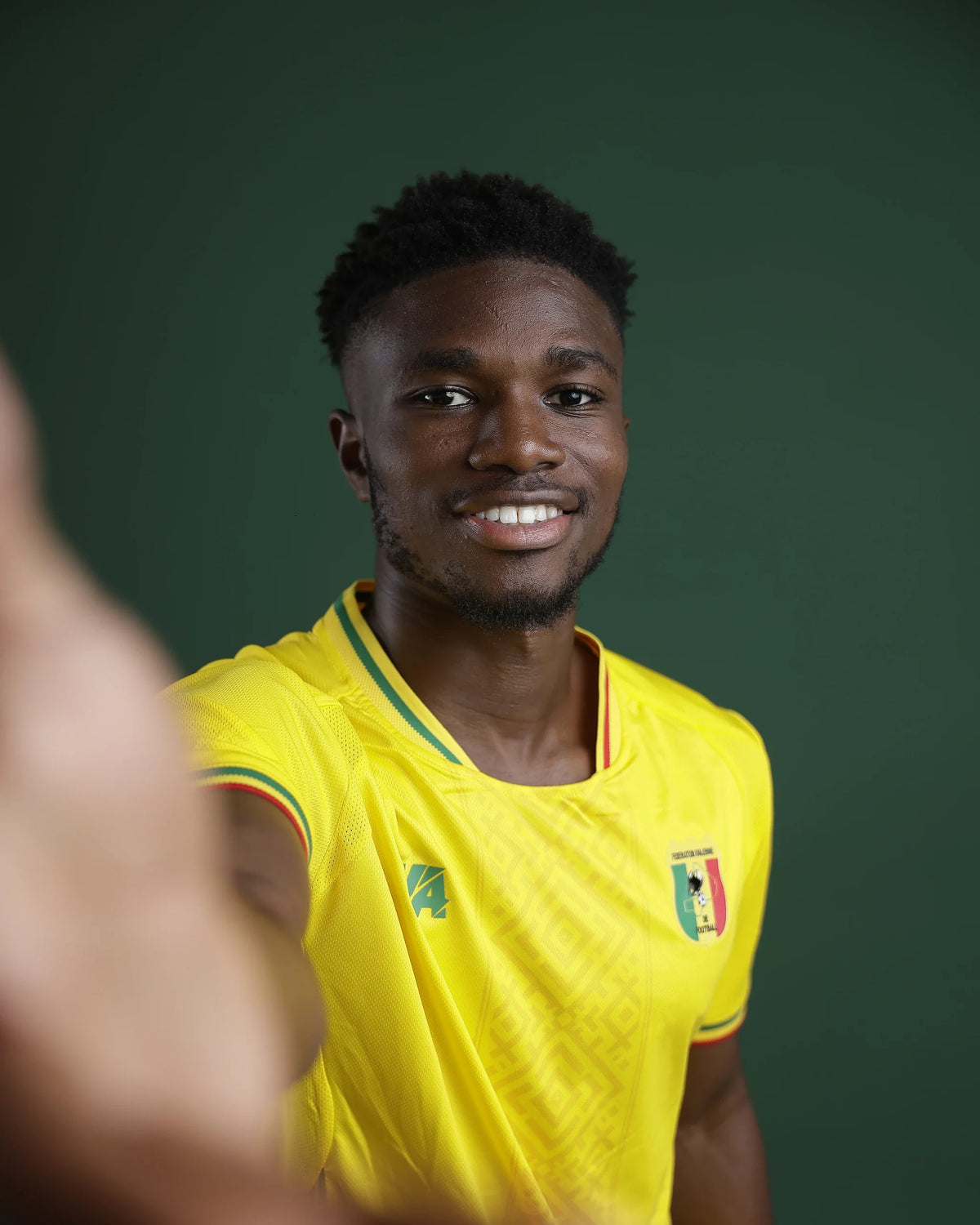 Détail du maillot extérieur Mali 2026
